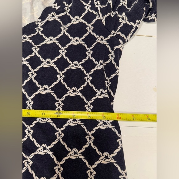 Cabi cruise dress women’s small blue navy rope coastal preppy bubble sleeve - Picture 3 of 12